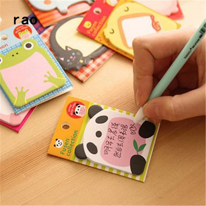 Charmant bloc-notes série animaux 070, notes autocollantes, marque-page, pointez-le, papier autocollant, fournitures scolaires, blocs-notes, cahiers