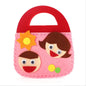 Non-Woven New Handicraft Toys for Children Pink Bag Girl Gift Fabrication DIY Toy Animal Handbag Arts Crafts Educational Toy