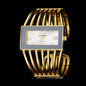 Montre-bracelet tendance pour femmes, bracelet entièrement en acier inoxydable, de luxe, en or rose, tendance 2025