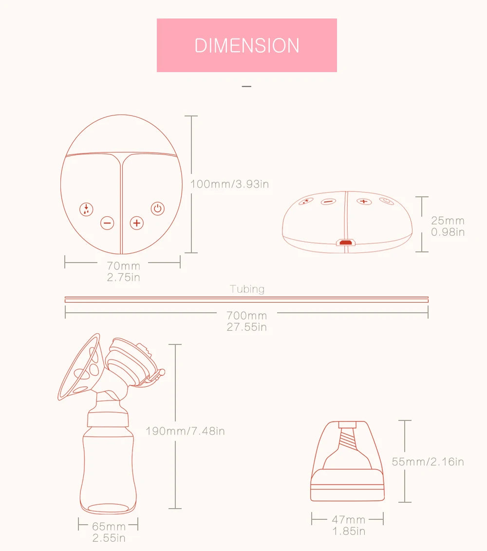 Electric breast pump unilateral and bilateral breast pump manual silicone breast pump baby breastfeeding accessories