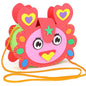 Non-Woven New Handicraft Toys for Children Pink Bag Girl Gift Fabrication DIY Toy Animal Handbag Arts Crafts Educational Toy