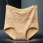 High Waist Sexy Lace Women Underwear Thin Seamless Traceless Briefs Shapewear Abdomen Hip Slimming Calcinha Lingerie Panties