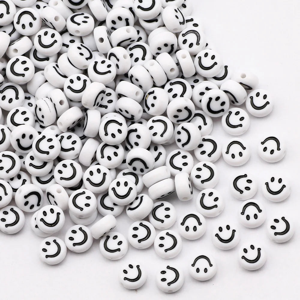Perles plates en acrylique avec lettres de l'alphabet dorées pour la fabrication de bijoux faits à la main, bracelets à breloques, colliers et accessoires