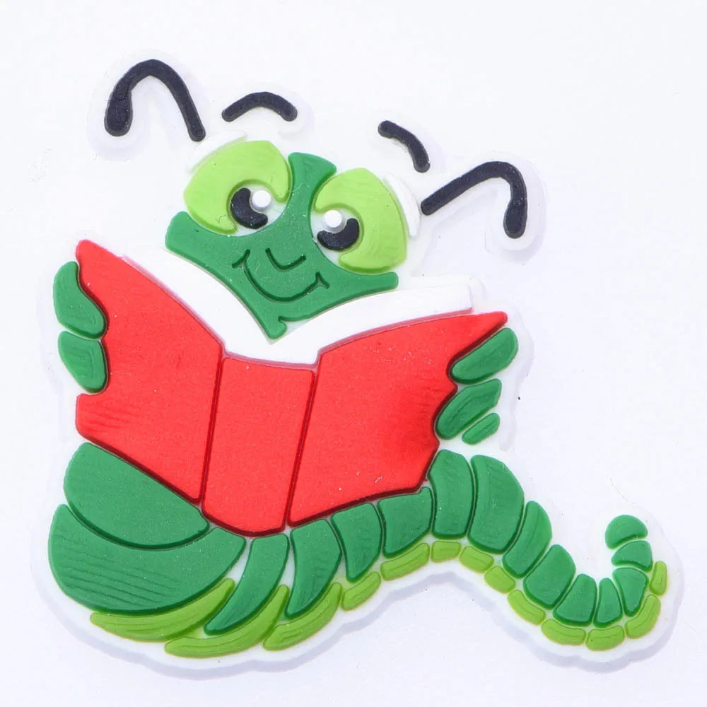 1pcs/lot Cute Cartoon Animals School Teacher Shoe Charms Shoe Decorations Accessories For  Kids Gifts