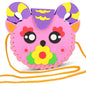 Non-Woven New Handicraft Toys for Children Pink Bag Girl Gift Fabrication DIY Toy Animal Handbag Arts Crafts Educational Toy