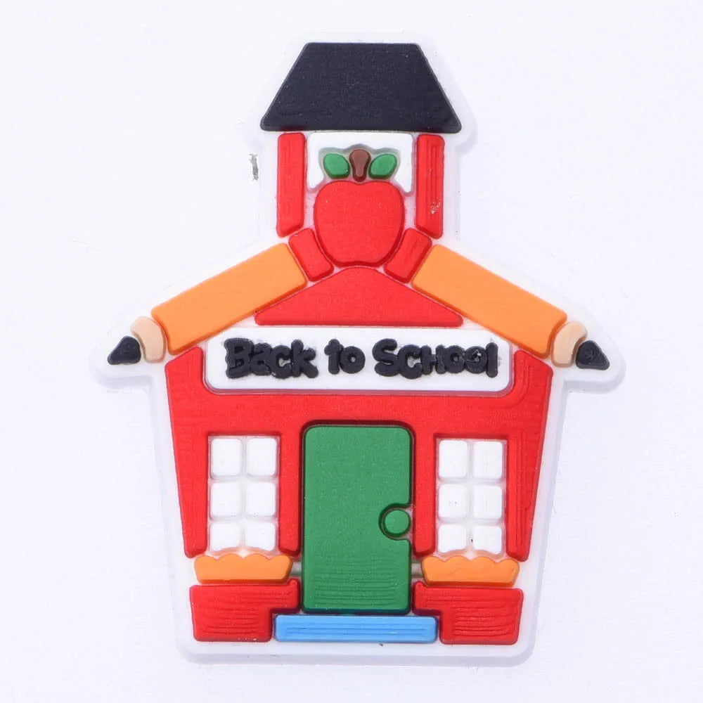 1pcs/lot Cute Cartoon Animals School Teacher Shoe Charms Shoe Decorations Accessories For  Kids Gifts