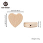 10PC Baby Wooden Teether Animal Beads Beech Rodent Star DIY Pacifier Chain Teething Bracelet Accessories Montessori Newborn Gift