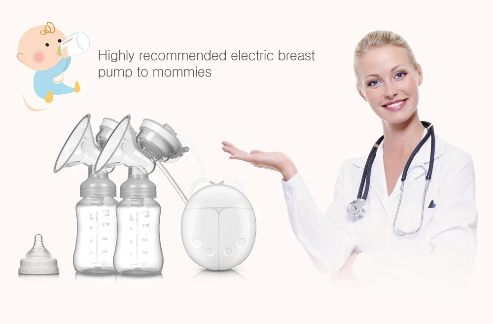 Electric breast pump unilateral and bilateral breast pump manual silicone breast pump baby breastfeeding accessories