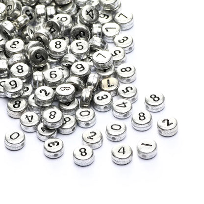 Perles plates en acrylique avec lettres de l'alphabet dorées pour la fabrication de bijoux faits à la main, bracelets à breloques, colliers et accessoires