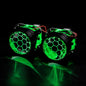 Lot de 2 lentilles de projecteur Bi Xenon Hid à revêtement bleu football avec réglage Devil Eyes pour phares H1 H4 H7, kit d'assemblage pour voiture et moto