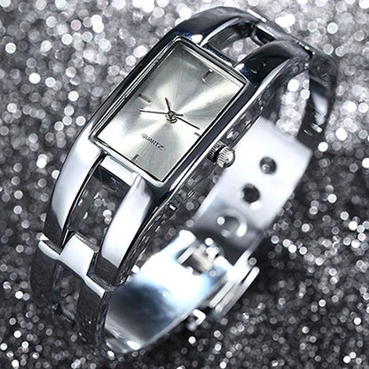 Montre-bracelet à quartz pour femme, cadran carré, couleur changeante, tendance, créative, pour homme et femme