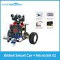 Yahboom Programmable Robot Smart Car for Kids Gift Education DIY Learning Coding Kit APP IR Control Compatible with Microbit V2