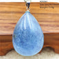 Natural Blue Aquamarine Pendant Clear Water Drop Women Men Brazil Aquamarine Crystal Necklace Jewelry AAAAA