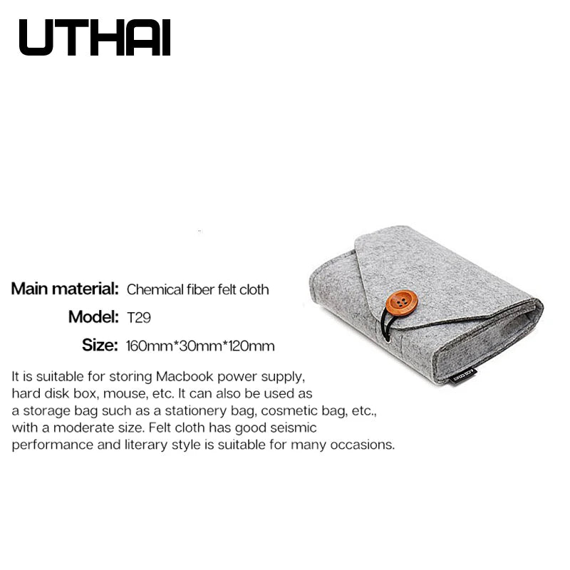 T29 Portable HDD Case Storage Bag 2.5' for MacBook Charger Mouse Mobile Power Bank Earphone - Digital Accessories Protective Bag