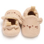 Bottes de neige tricotées pour bébé fille, chaussures pour nouveau-né, automne-hiver, coton, semelles chaudes et douces, en peluche, pour les premiers pas