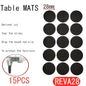 Tapis de protection anti-rayures pour pieds de meubles, couvre-pieds de table, antidérapants, noirs, autocollants