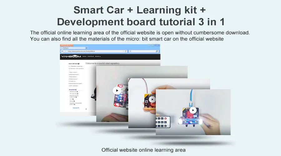 Yahboom Programmable Robot Smart Car for Kids Gift Education DIY Learning Coding Kit APP IR Control Compatible with Microbit V2