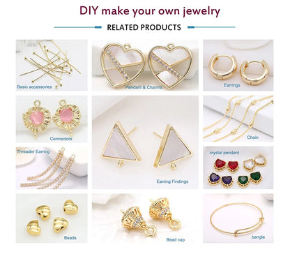 Crochets de boucles d'oreilles plaqués or 14 carats, en laiton de haute qualité, pour la fabrication de bijoux, vente en gros