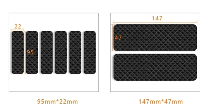 Tapis de protection anti-rayures pour pieds de meubles, couvre-pieds de table, antidérapants, noirs, autocollants