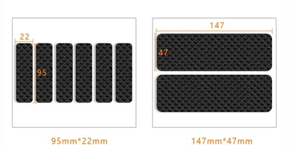 Tapis de protection anti-rayures pour pieds de meubles, couvre-pieds de table, antidérapants, noirs, autocollants