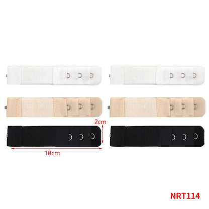 6pcs Back Bra Extender Strap Extension 2 Hooks Extenders For Women Bra Accessories Lengthened Buckle Bra Hook Botton Intimates