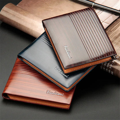 Men's Wallets With 100 US Dollar Pattern Wallet Male Leather Wallet Photo Card Holder Fashion Large Capacity Wallet Purse Bag