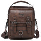 JEEP BULUO Sacs à main multifonctions pour hommes, nouveaux sacs à bandoulière pour hommes, sac messager en cuir de grande capacité, sac à bandoulière de grande marque