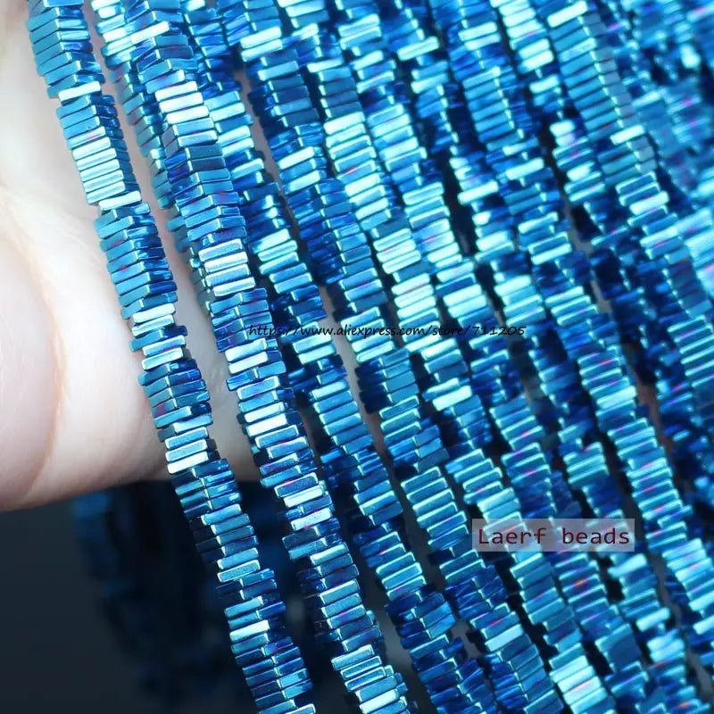 Natural Hematite Square Spacer Beads 2/3/4/6mm For DIY Jewelry Making ! Necklace ,Bracel