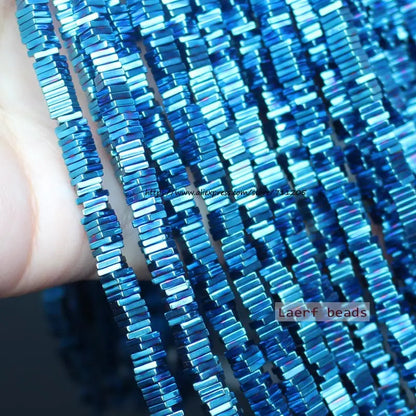 Natural Hematite Square Spacer Beads 2/3/4/6mm For DIY Jewelry Making ! Necklace ,Bracel