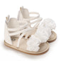Girls' Sandals 2025 Summer New Children's Flower Princess Shoes Medium Large Children's Soft Bottom High Butt Roman Shoes