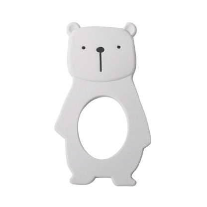 1Pcs Baby Silicone Teether Ring BPA Free Rattles Bracelet Food Grade Newborn Baby Accessories Cartoon Silicone Teething Toys