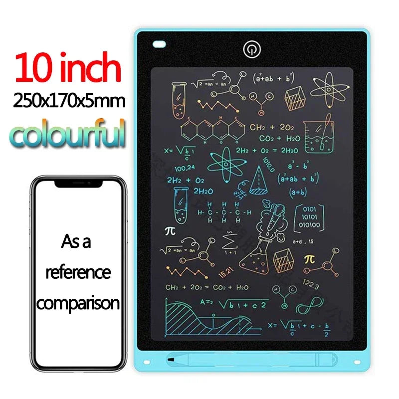 Tablette d'écriture LCD 10/12 pouces, planche à dessin pour enfants, graffiti, bloc-notes, jouets, écriture manuscrite, tableau noir, planche à dessin magique, jouet pour enfants, cadeau