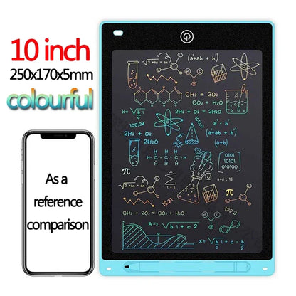 Tablette d'écriture LCD 10/12 pouces, planche à dessin pour enfants, graffiti, bloc-notes, jouets, écriture manuscrite, tableau noir, planche à dessin magique, jouet pour enfants, cadeau