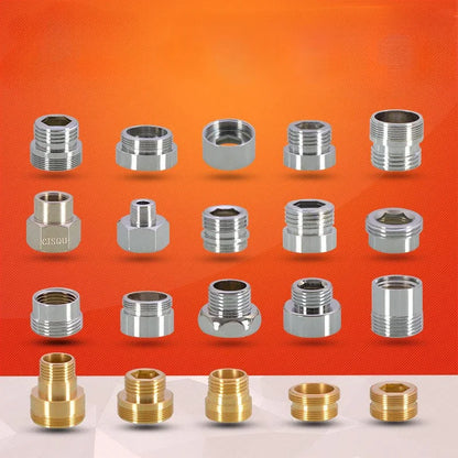 Water Faucet Coupler 1/2 To M16 M18 M20 M22 M24 M28 M32 Thread Connector Conversion Tap Adapter Fitting Bubbler Kitchen Bathroom