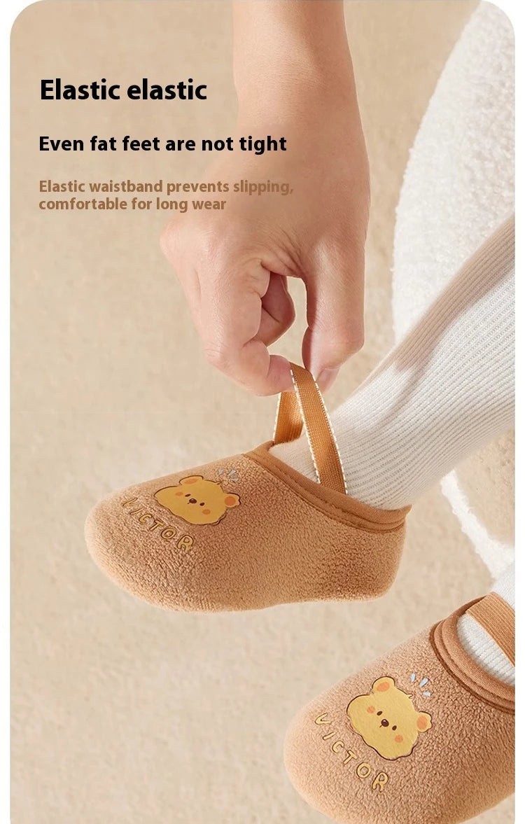 Baby Floor Socks Spring Autumn Infant Toddler Socks keep warm Soft-soled Shoes Early Education Socks Indoor shoes sock