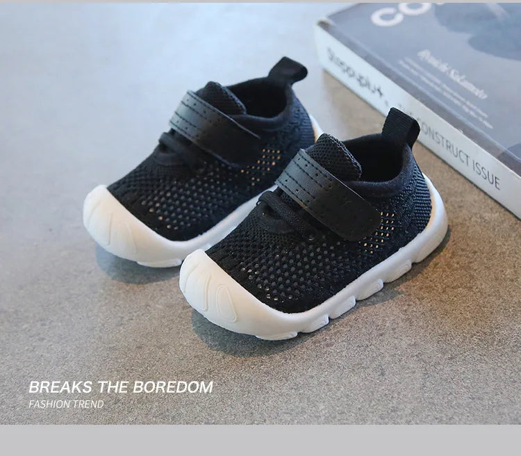 Summer Toddler Baby Shoes Boys Girls First Walkers Mesh Shoes Breathable Non-slip Soft Bottom Infant Baby Boy Girl Kids Shoes