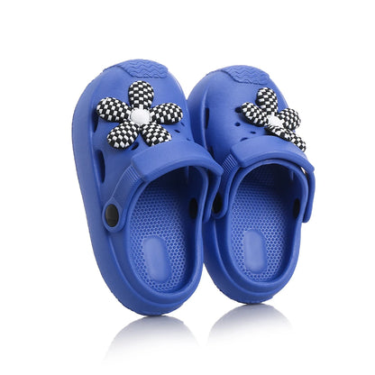 Chaussons de jardin pour enfants, jolies sandales à fleurs, sandales d'été pour garçons et filles, légères, tendance, antidérapantes, pour la plage