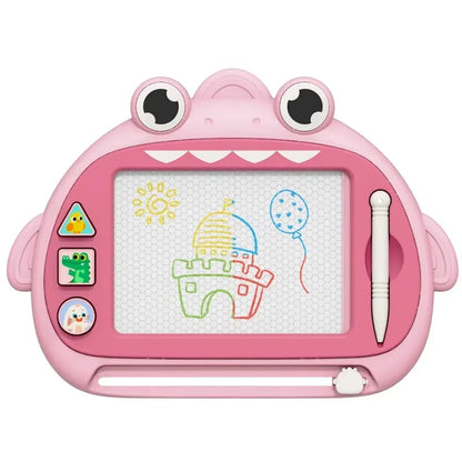 Children's Magnetic Drawing Board Portable Erasable Colorful Writing Pad Toy For Kid Toddlers Babies With One Pen Birthday Gifts