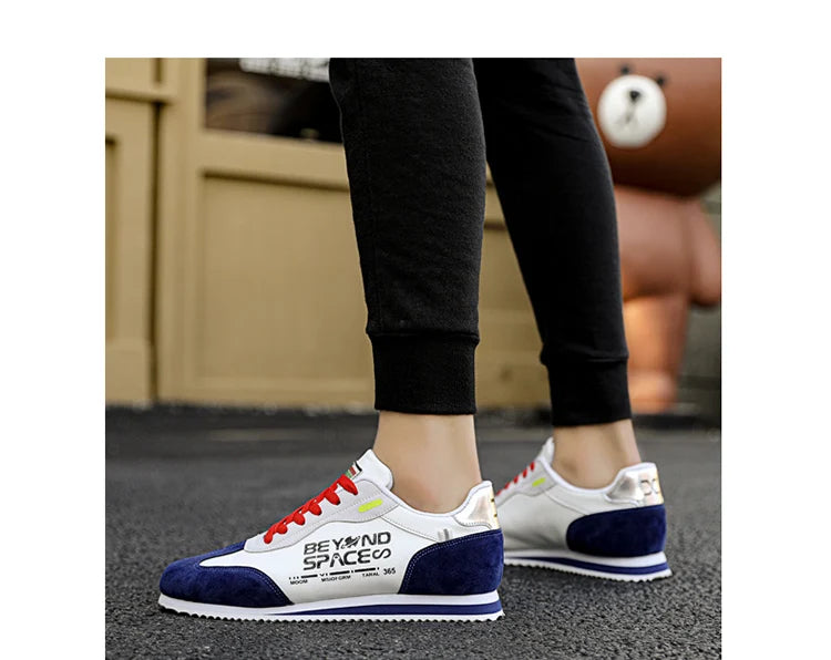 Spring New 2023 Fashion Yellow Low Casual Sneakers Men Comfortable Flats Outdoor Sport Shoes Trainers Mens Sneakers Basket Homme