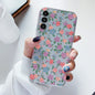 For Samsung Galaxy S23 FE Case Flowers Soft Silicone Back Case for Samsung S 23 FE Phone Cover S 23FE Coque Funda Transparent