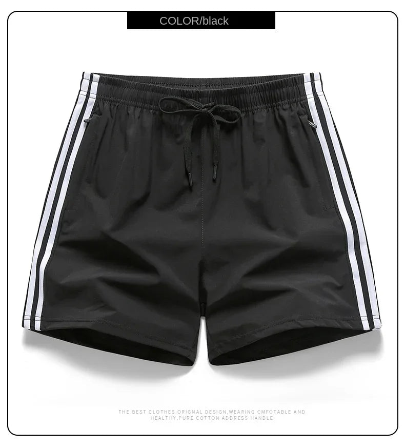 Casual Sports Three Bar Shorts Swimming Pants Fitness Pants 2025 New Summer Unisex Couples Fashion Three Piece Pants M-8XL Pants