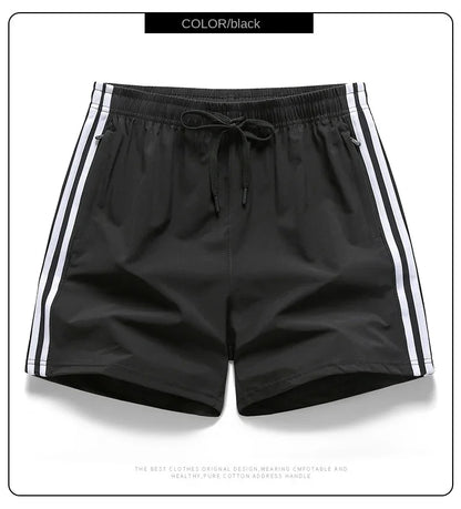 Casual Sports Three Bar Shorts Swimming Pants Fitness Pants 2025 New Summer Unisex Couples Fashion Three Piece Pants M-8XL Pants