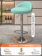 Minimalist Modern Home Elevated Foot Stool Adjustable Backrest Seat Creamy Milk Tea Shop Dining Stool Kitchen Island Seat