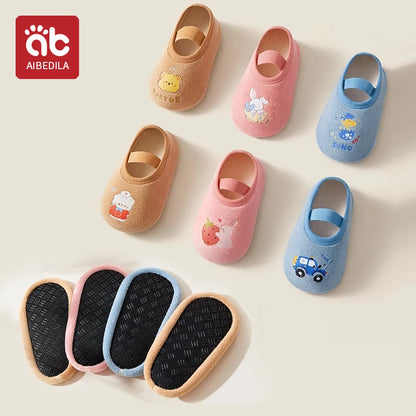 Baby Floor Socks Spring Autumn Infant Toddler Socks keep warm Soft-soled Shoes Early Education Socks Indoor shoes sock