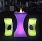 NewOut Door Use Led Illuminated Bar Cocktail Table Rechargeable Bar Plastic Table Lighted Up Coffee Table Ktv Disco Party Supply