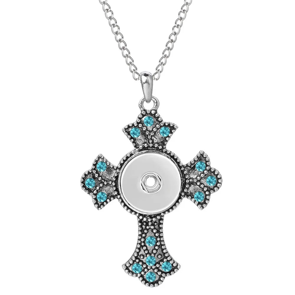 Three Color Snap Necklace Jewelry Simple Snap Pendant Necklace Fit 18mm Snaps Button Jewelry for Women Accessories ZG511