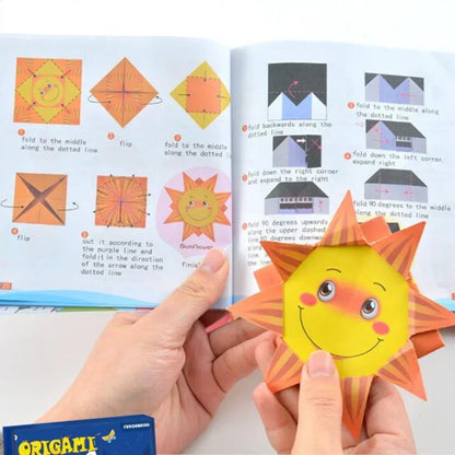 108 Pages Montessori Toys Cartoon Animal Origami Paper Kid DIY Craft Toy Handcraft Parper Art Educational Toy for Children Gift