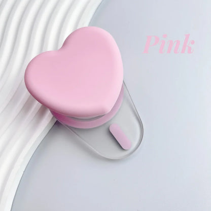 Magnetic Heart Folding Phone Grip Stand Socket Pocket for iPhone15/14/13/12 Magsafe Ring Finger Expanding Griptok Grip Tok Stand
