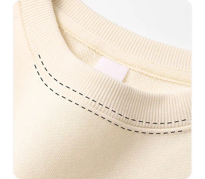 Autumn Sweatshirt Fashion Matcha Green 420g Heavy Round Neck Sweater Men's Solid Color Top Streetwear Women