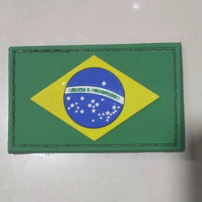【We offer Customization】BR/CN/USA/MX/RU Removable Flag Sticker Patch Ornament on Tactical Backpack